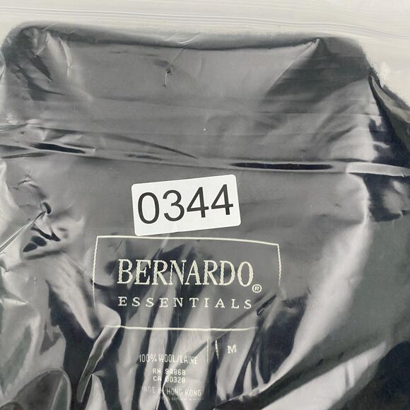 Bernardo Essentials Jacket Womens Medium Boiled Wool Button Front Pockets - Picture 11 of 11